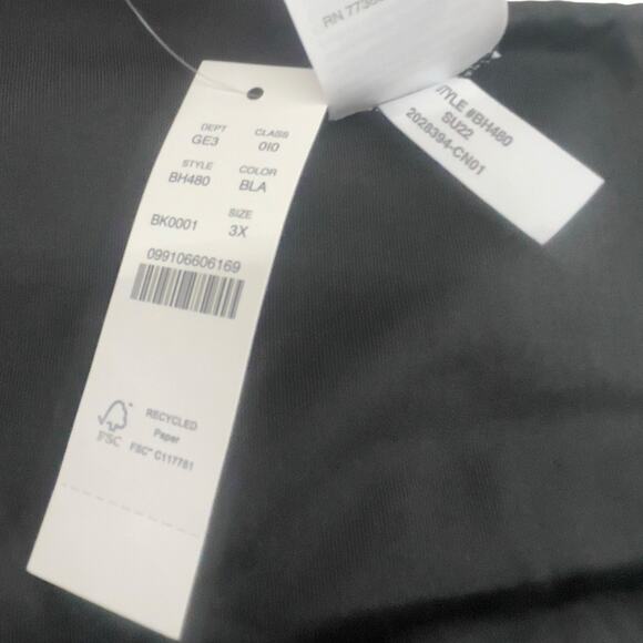 J Crew Scrunchie Bikini Bottom Black Hipster Size 3X BH480 New - Picture 5 of 5